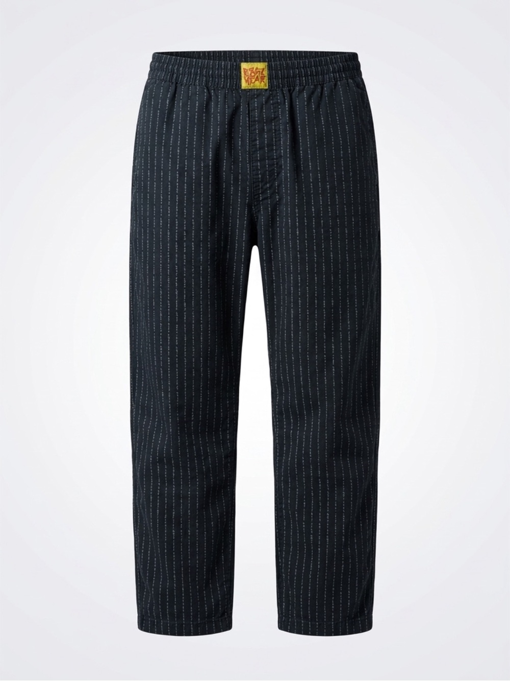 Men's black Pinstripe Chinos